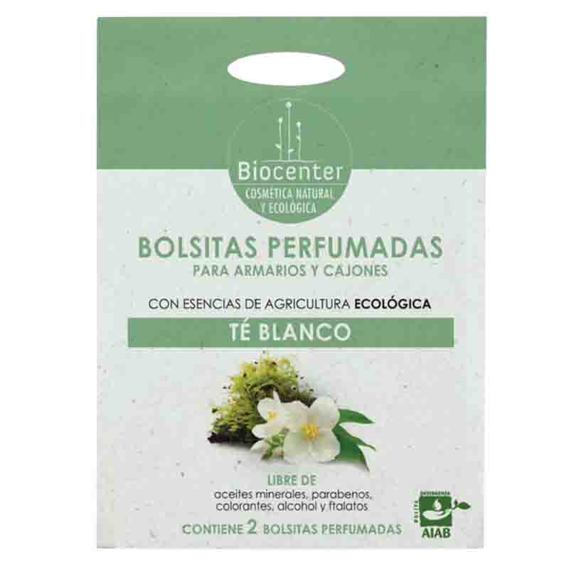 Bolsitas perfumadas para armario té blanco 2 uds Biocenter