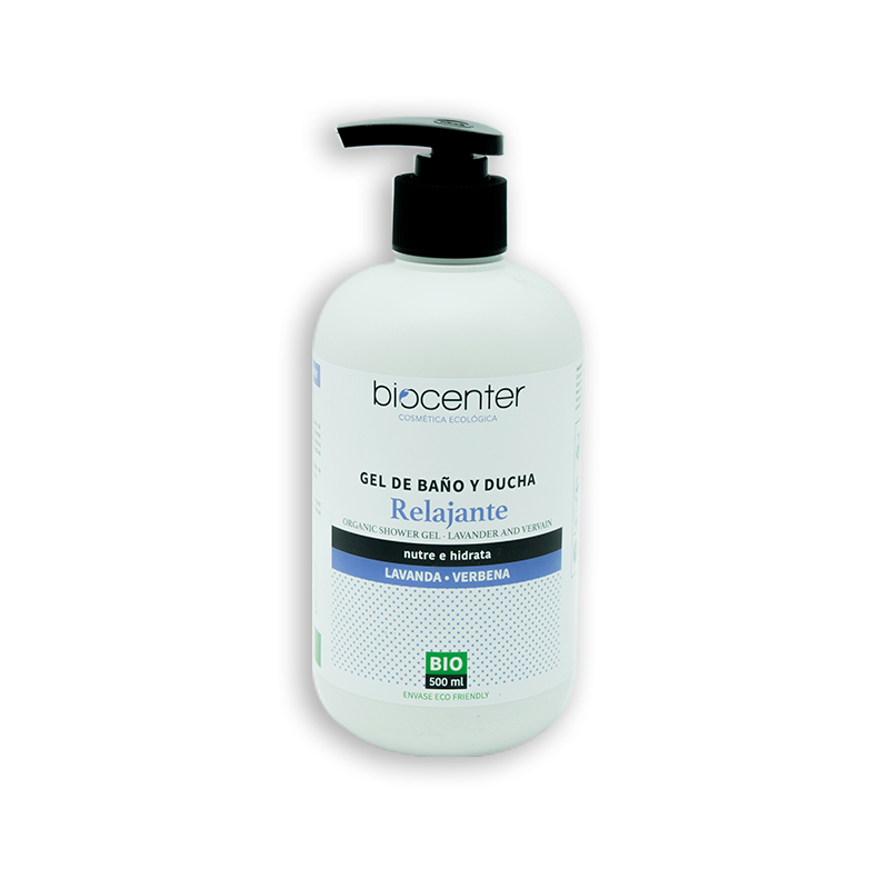 BIOCENTER TOP - GEL DE BAÑO Y DUCHA RELAJANTE LAVANDA Y VERBENA BIO 500ml