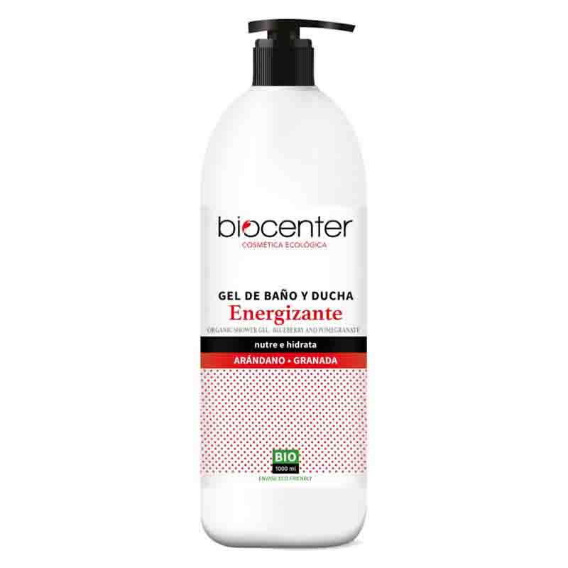 Gel de baño y ducha Energizante TOP arándano y granada Biocenter 1L