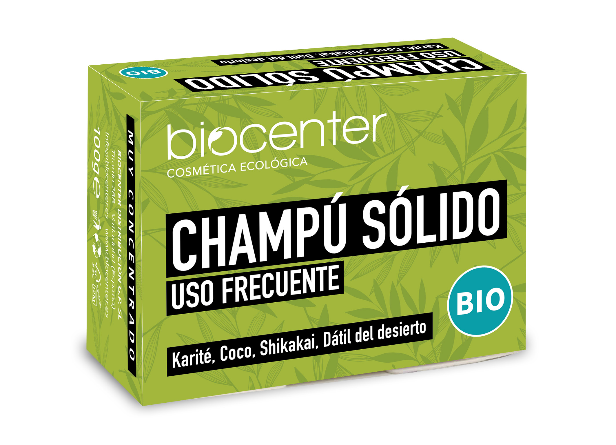 BIOCENTER - CHAMPU SOLIDO USO FRECUENTE 100g