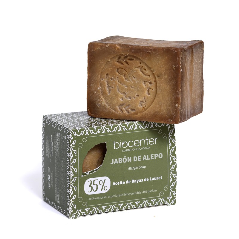 Jabón de Alepo Biocenter 35% Laurel   100% Natural y Artesano | Piel Sensible o Atópica
