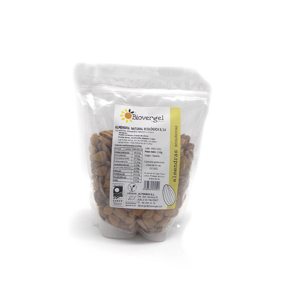 Almendra pelada Biovergel granel 1Kg | ecológico