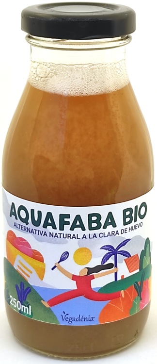 Aquafaba alternativa vegana a la clara de huevo Vegadénia 250ml | Ecológico