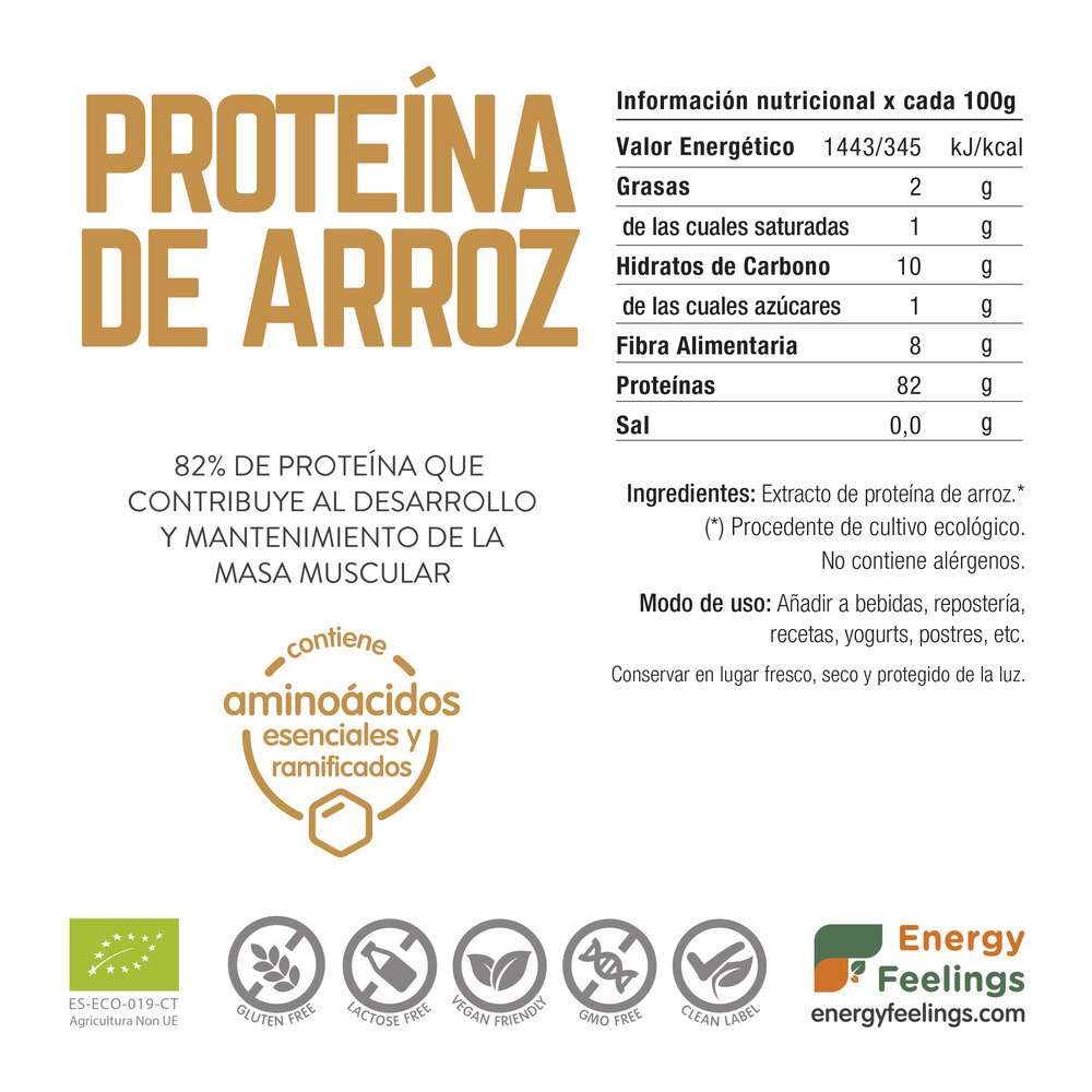 ENERGY - PROTEINA DE ARROZ BIO 500g 2
