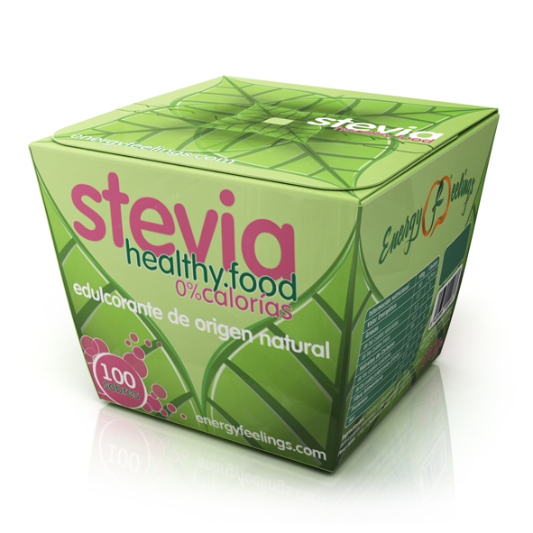 Stevia Energy Feelings 100 sobres   Edulcorante Natural Sin Calorías | 0% Azúcar