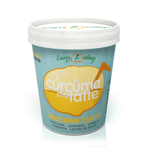 X ENERGY - BATIDO CURCUMA CHAI LATTE BIO (ANTIINFLAMATORIO) 250g