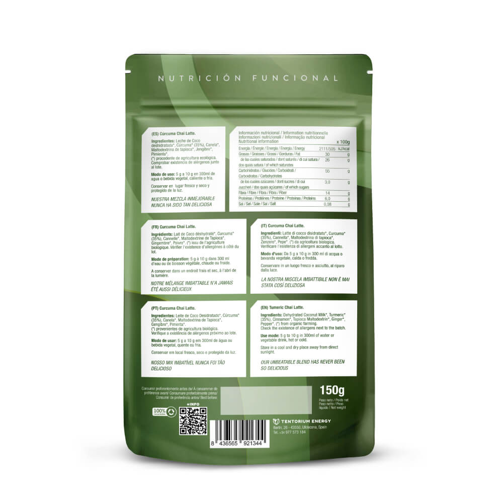 Cúrcuma Chai Latte Bio Energy Feelings   Mezcla Ayurvédica Ecológica para Bebida Dorada 2
