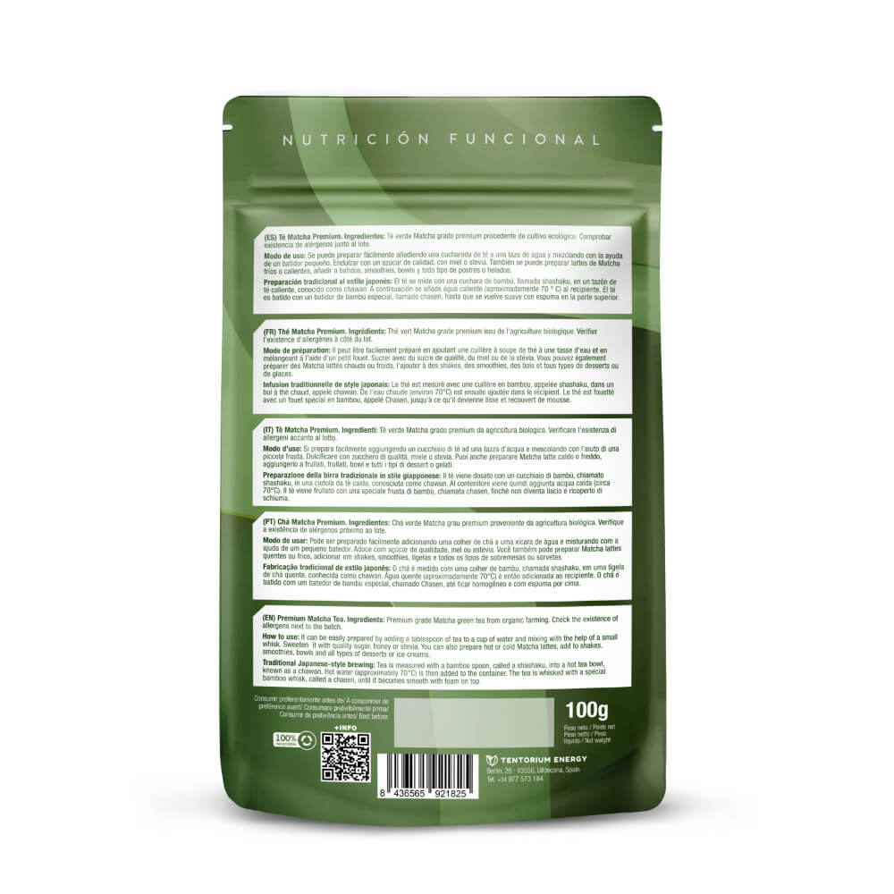 Matcha Té Verde Premium Energy Feelings 100g | ecológico 2