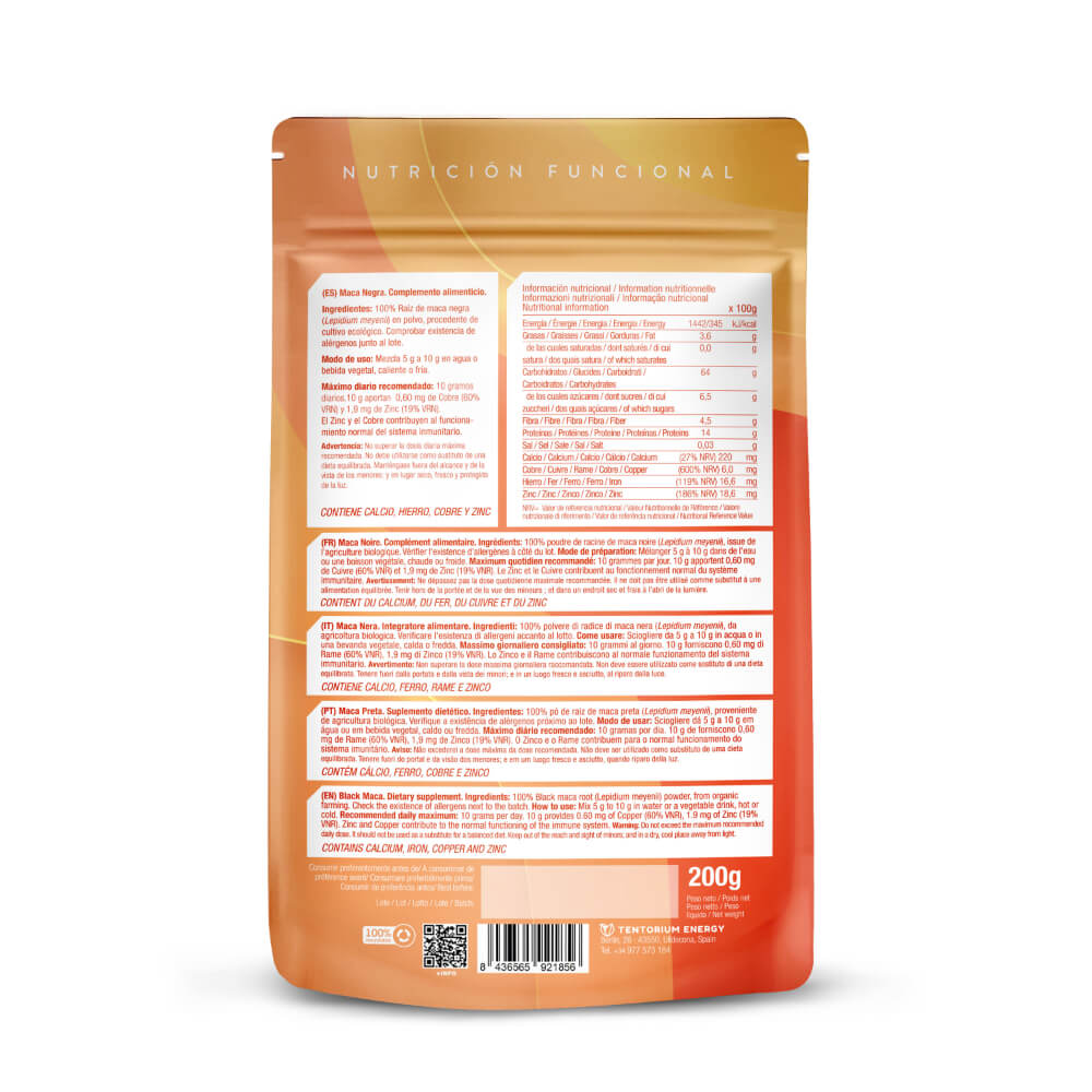 Maca negra en polvo Energy Feelings 200g | ecológico 2