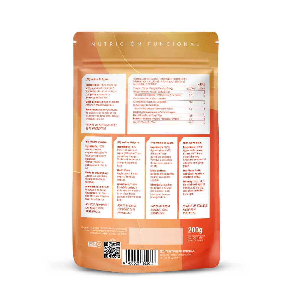 Inulina de ágave en polvo Energy Feelings 200g | Ecológico 2