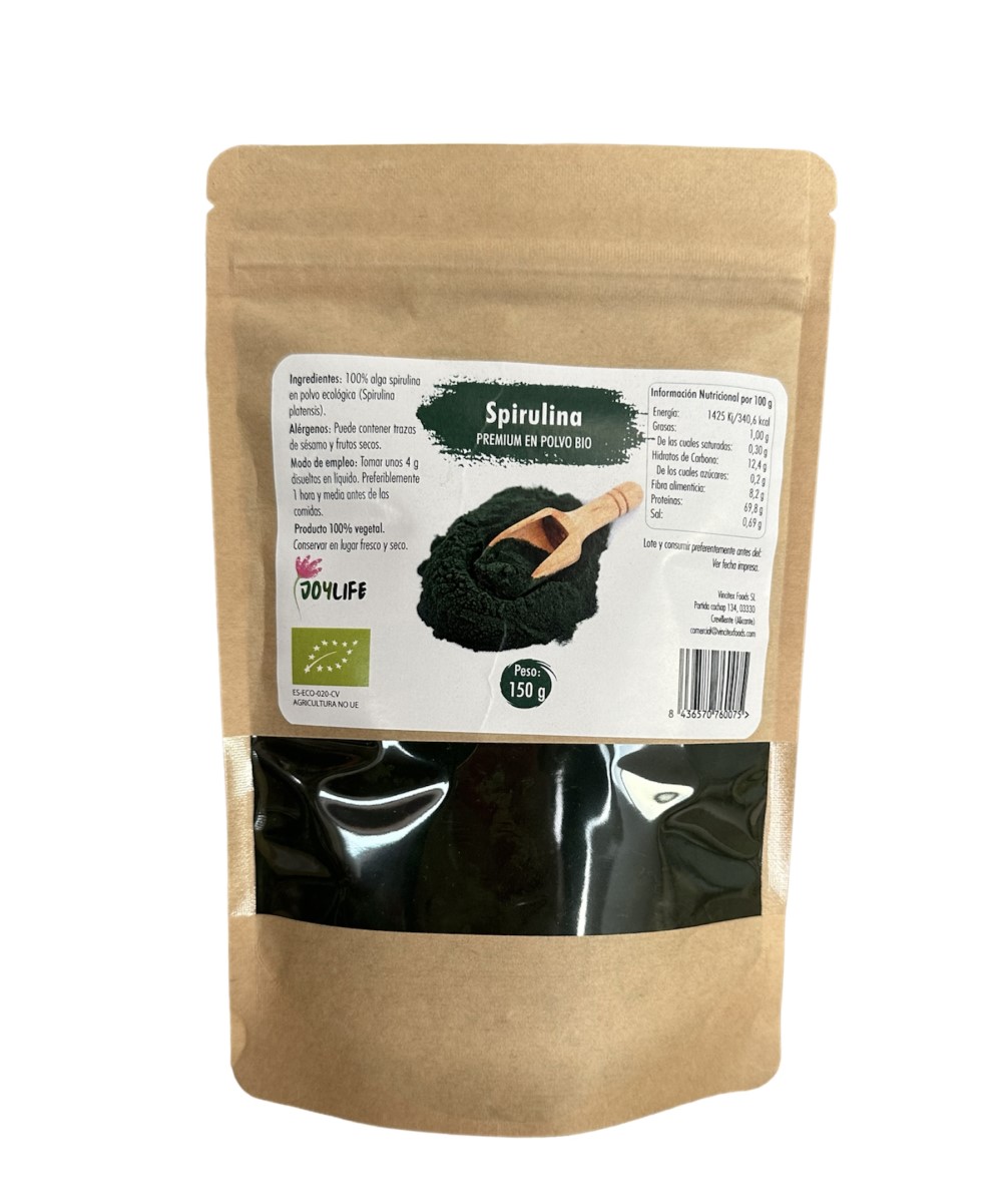 Espirulina premium en polvo JoyLife 150g | ecológico