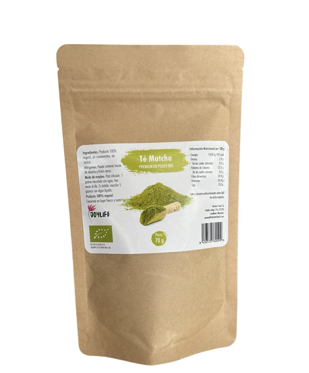 Té matcha premium en polvo JoyLife 70g | ecológico