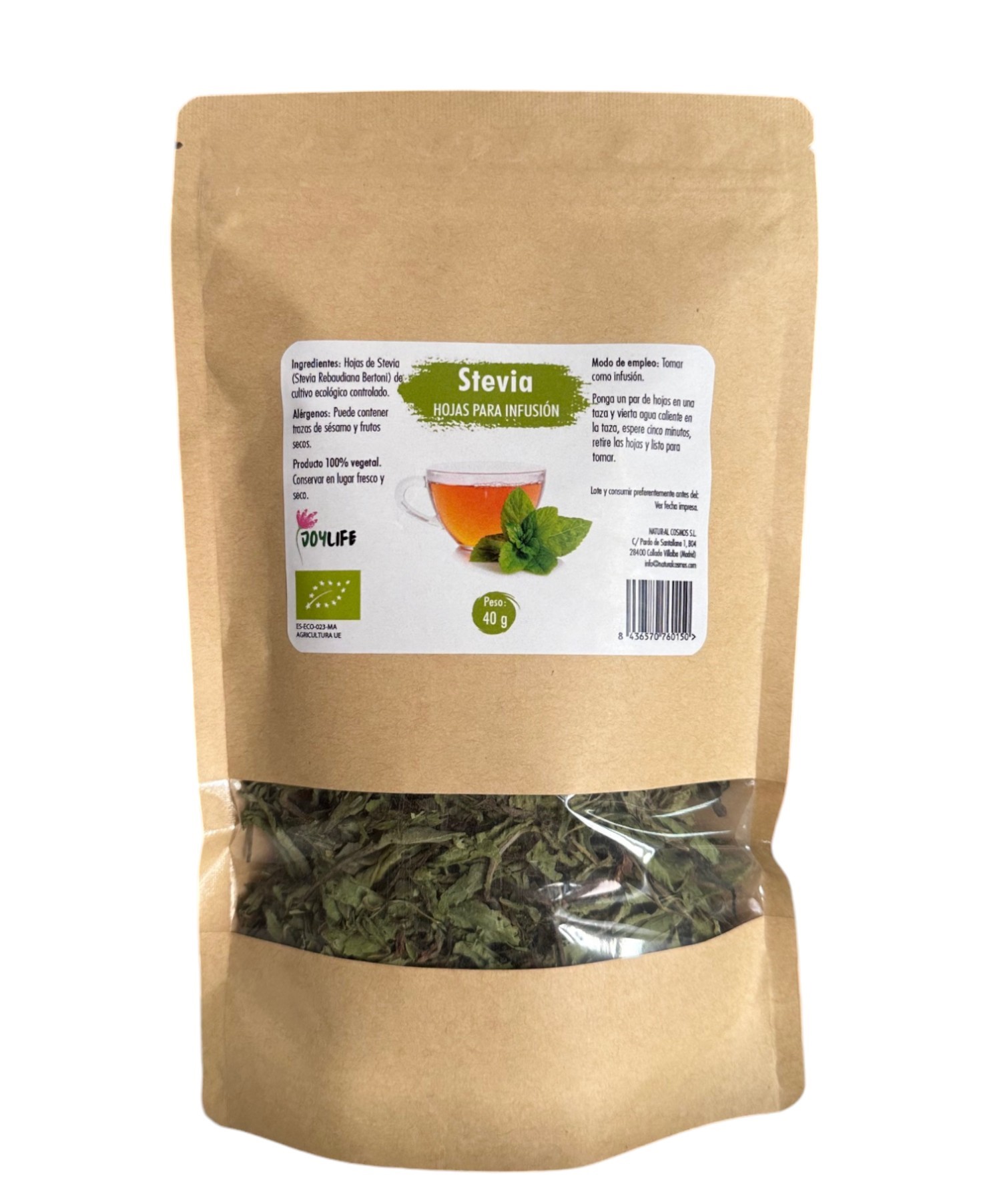 Stevia en hojas Joylife 40g | ecológicas