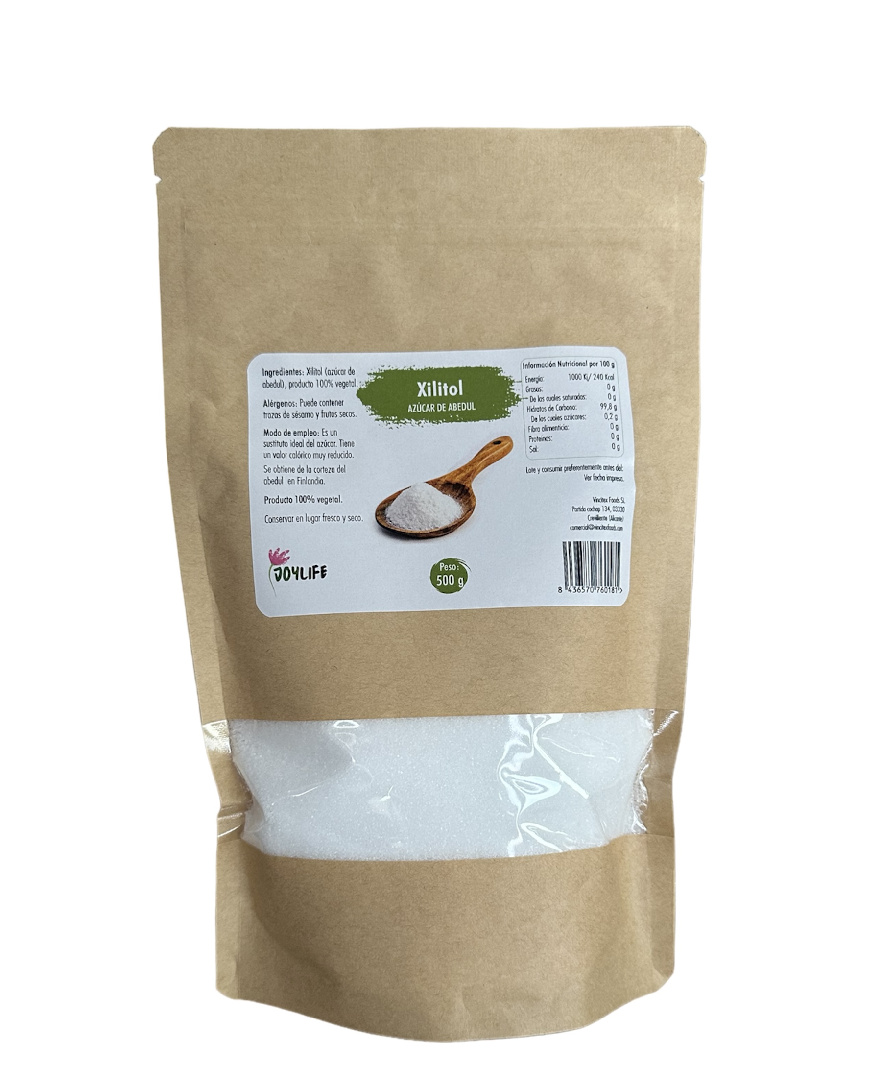 Xilitol (azúcar de abedul) Joylife 850g