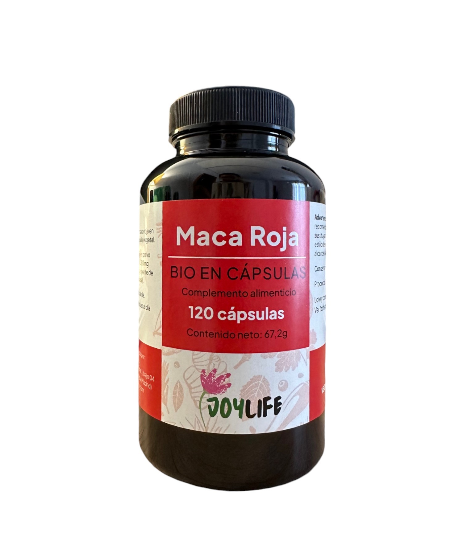 Maca roja Joylife120 cápsulas | ecológica