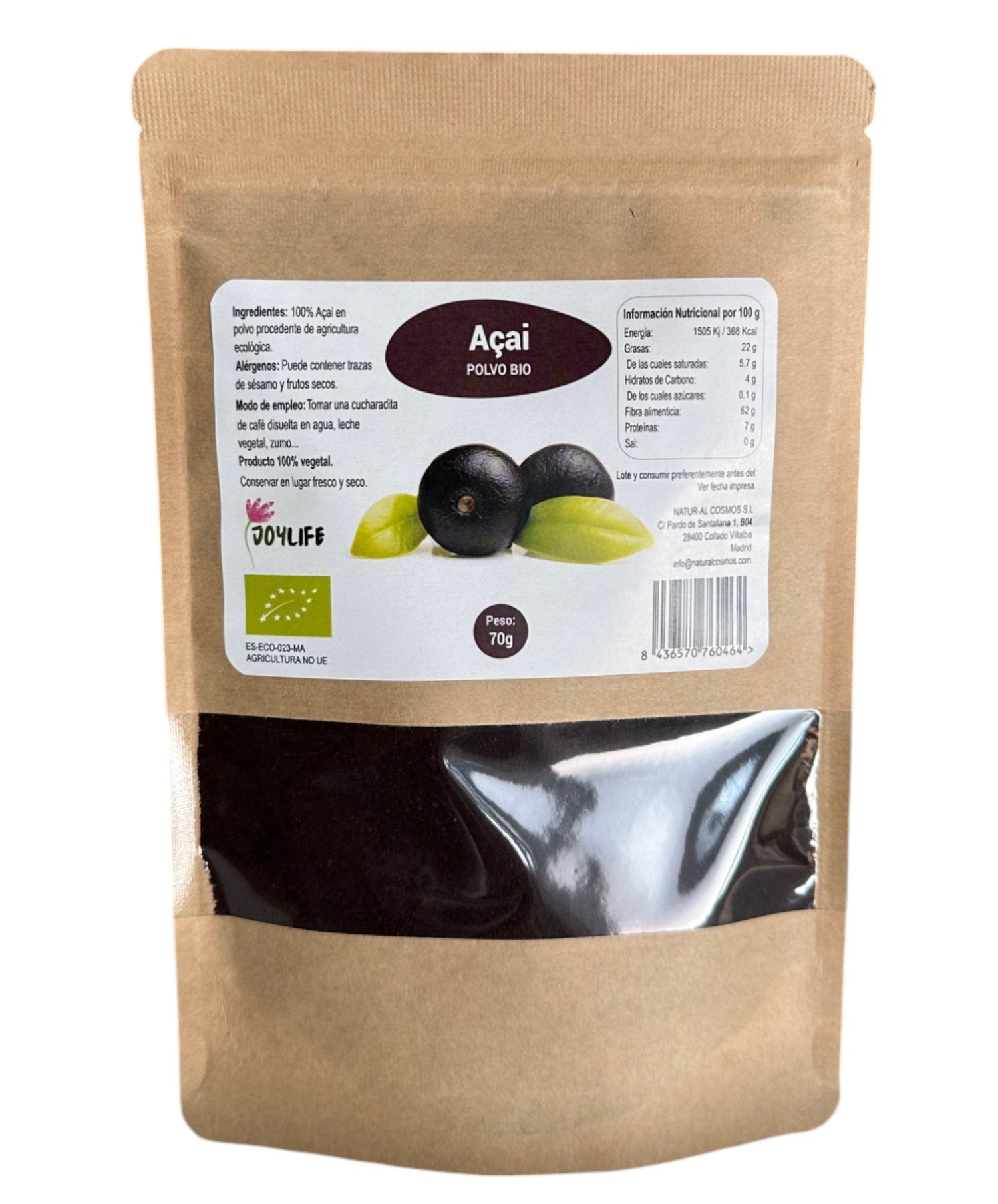 Açai en polvo Joylife 70g | ecológico