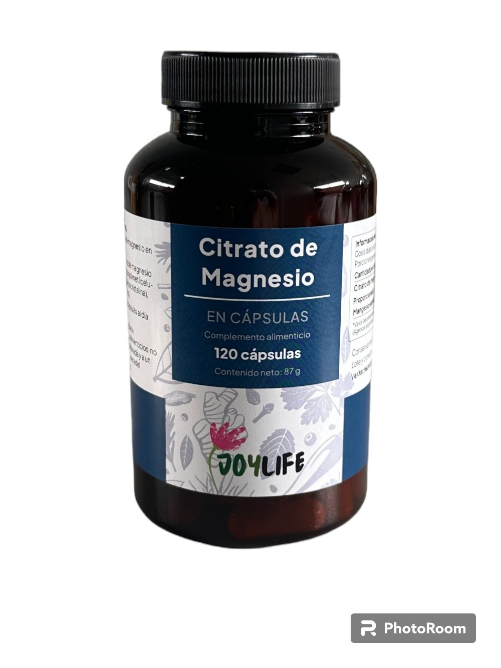 Citrato de magnesio Joylife 120 cápsulas