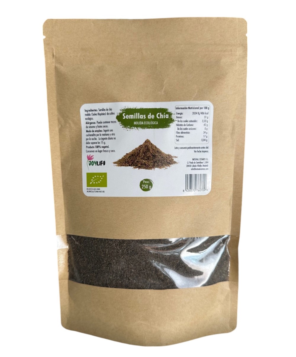 Semillas de chia trituradas ecológicas Joylife 250g