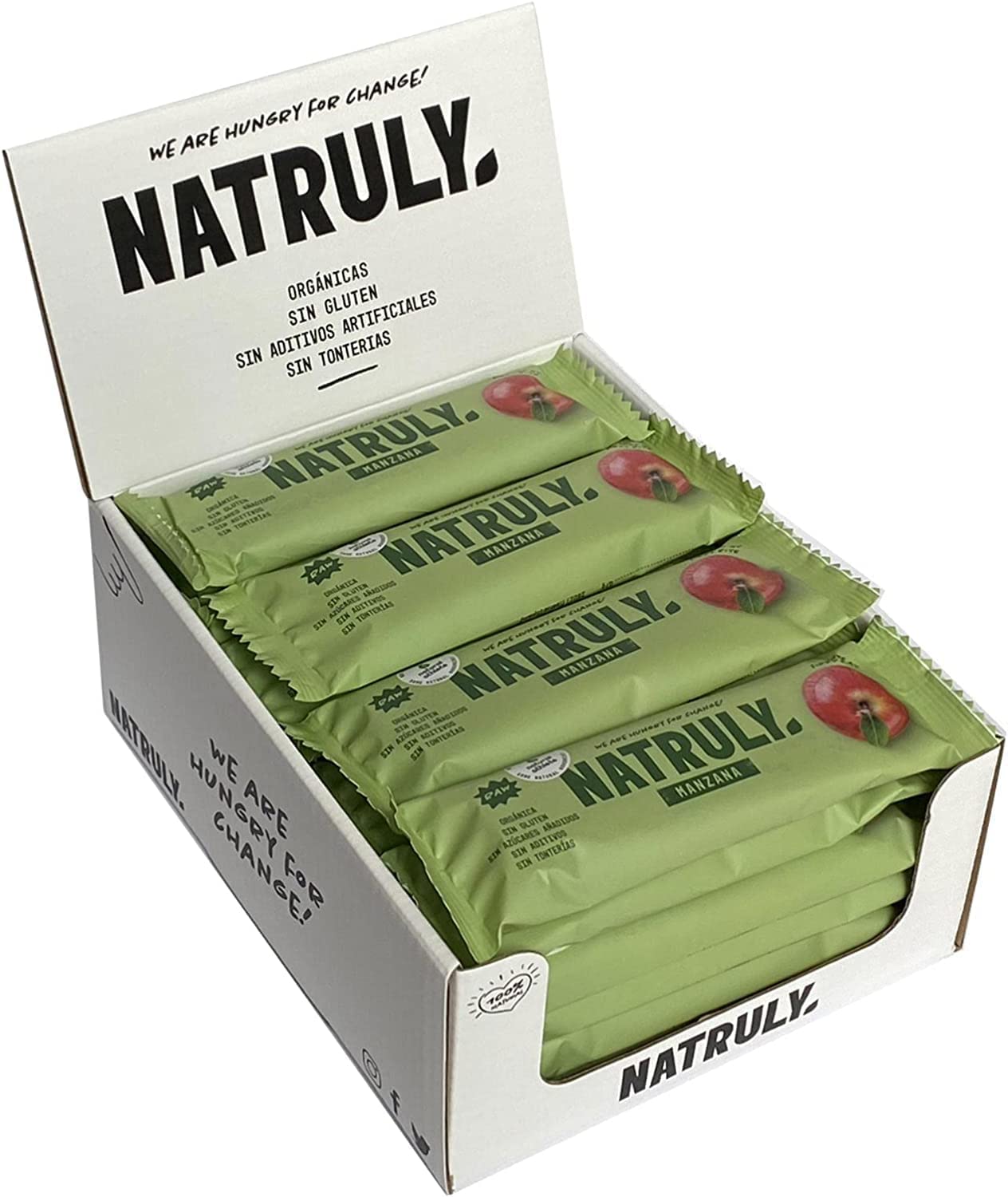 Barrita Raw de Manzana Natruly 40g | ecológico 2