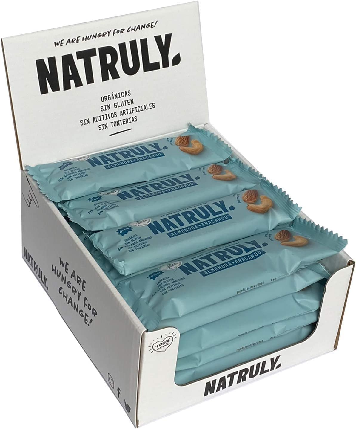 Barrita Raw de Almendra y Anacardos Natruly 40g | ecológico 2