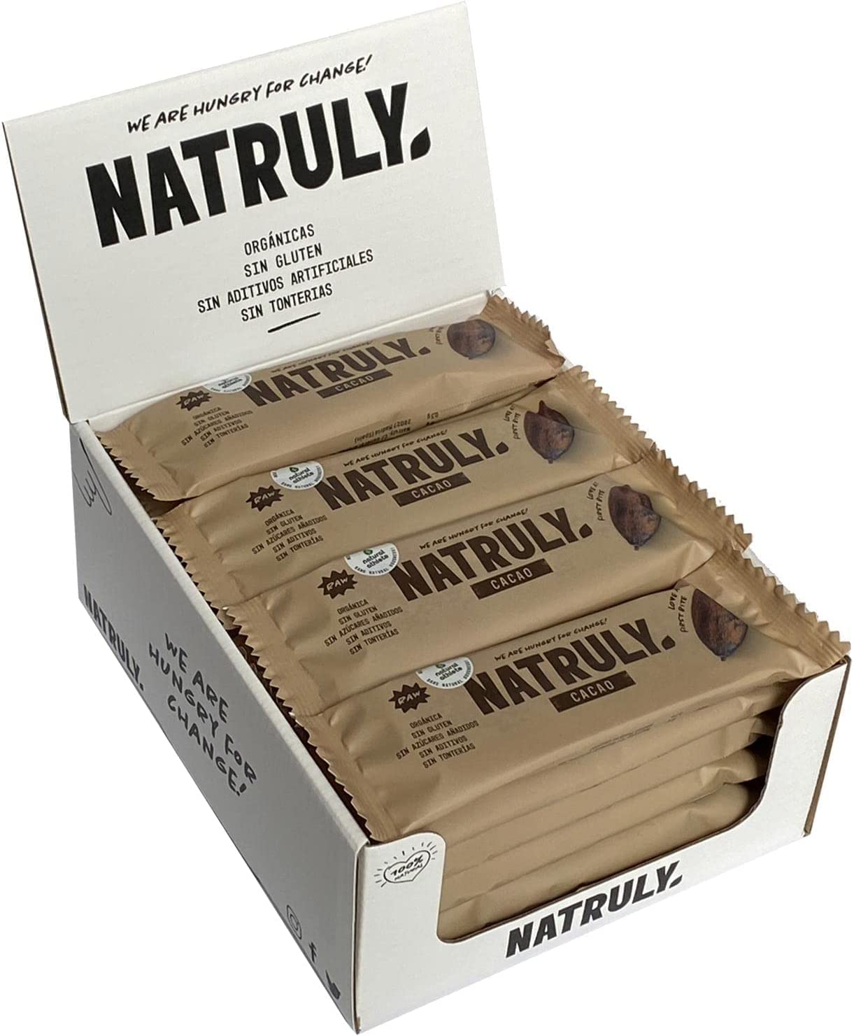 Barrita Raw de cacao Natruly 40g | Ecológico 2