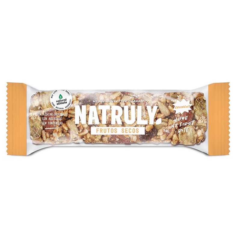 Barrita Crunchy de Frutos Secos Natruly 40g | Ecológico