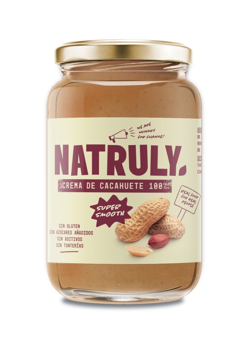 Crema de cacahuete smoothy 500g Natruly
