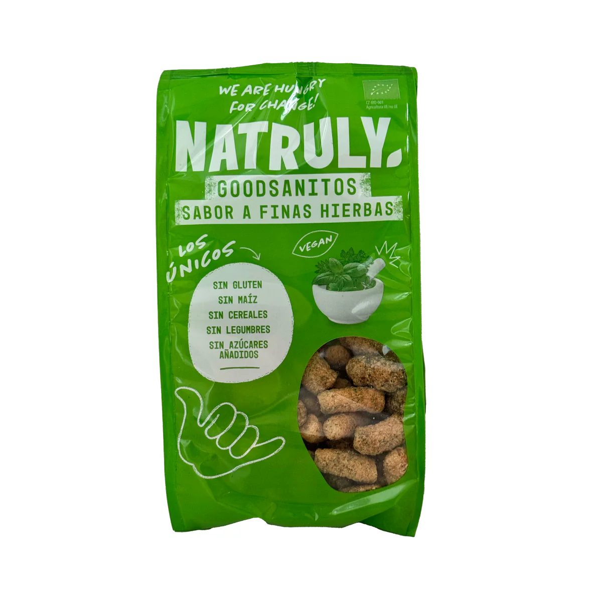 Goodsanitos sabor Finas Hierbas Natruly 70g | ecológico