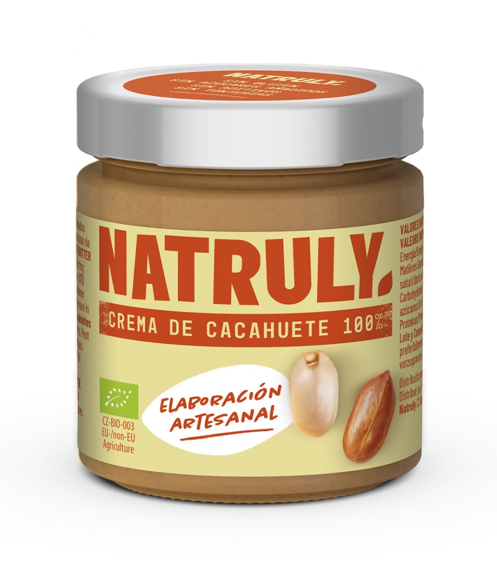 Crema de cacahuete 200g Natruly | ecológico