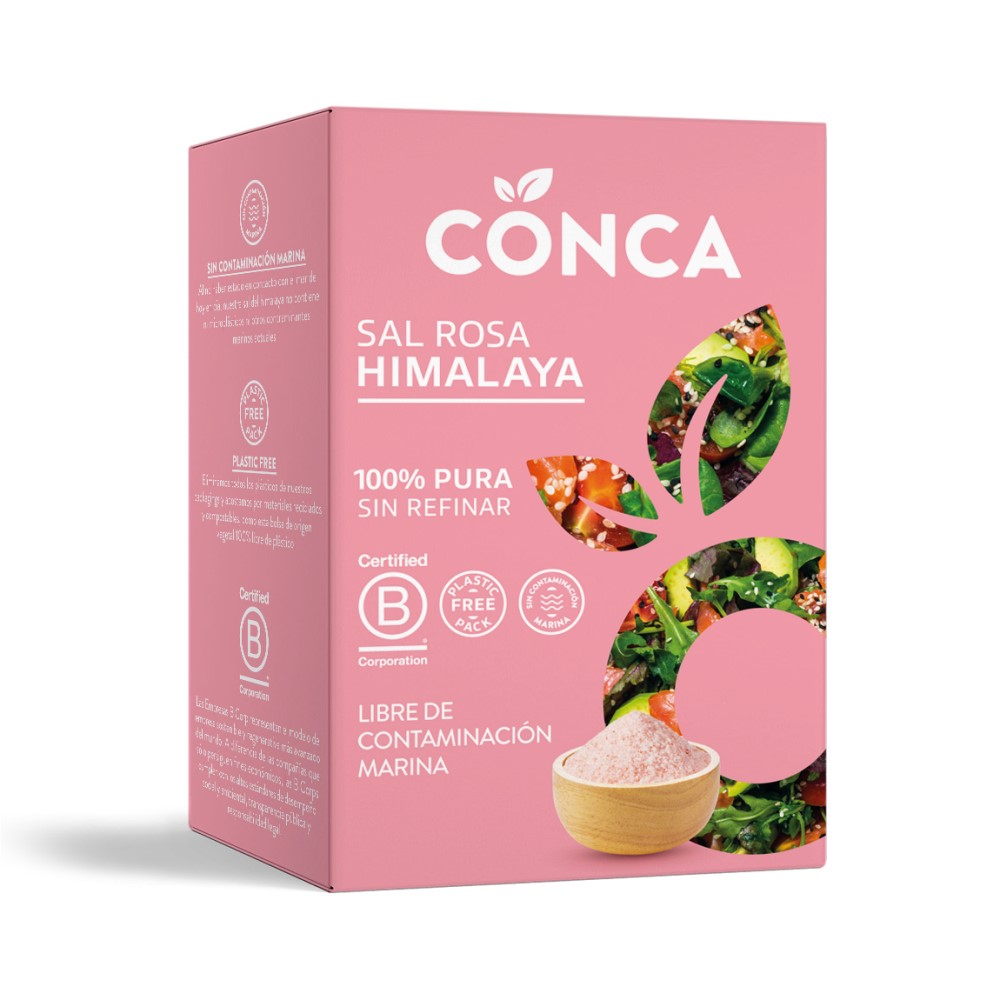 Sal rosa Himalaya Conca 250g libre de contaminación marina