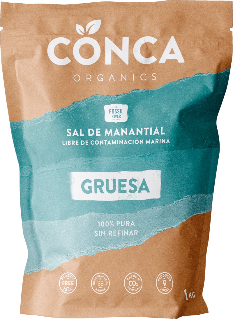 Sal gema gruesa Conca 1Kg libre de contaminación marina