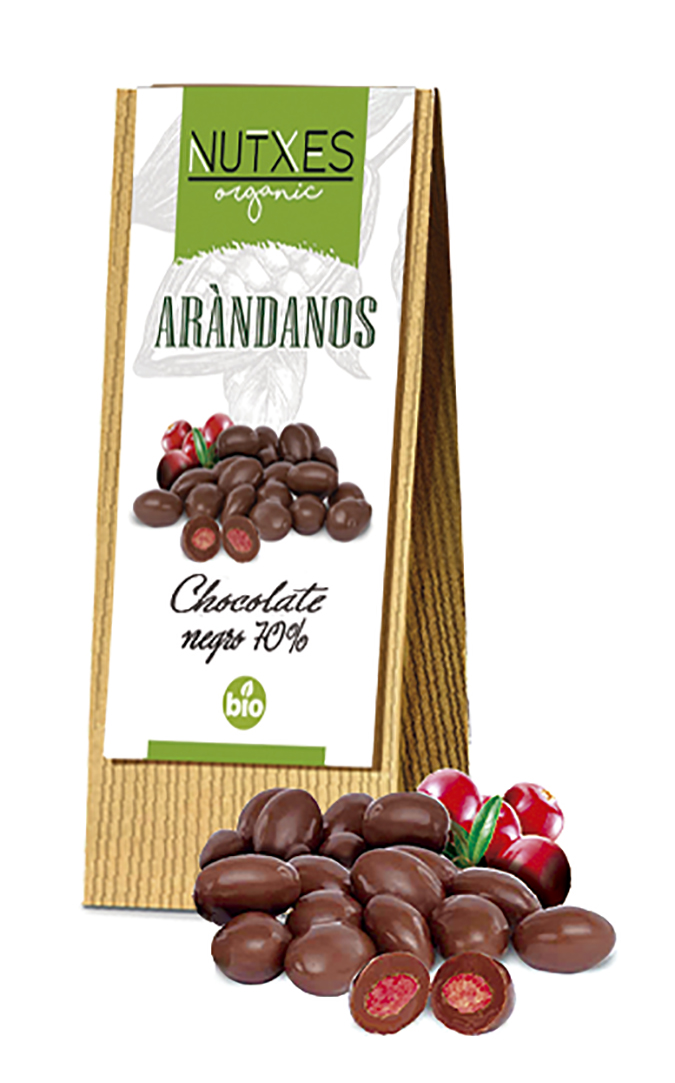 Arándanos con chocolate negro al 70% Nutxes 200g | ecológico