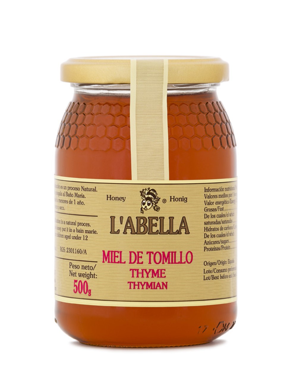 Miel de tomillo L'Abella 500g