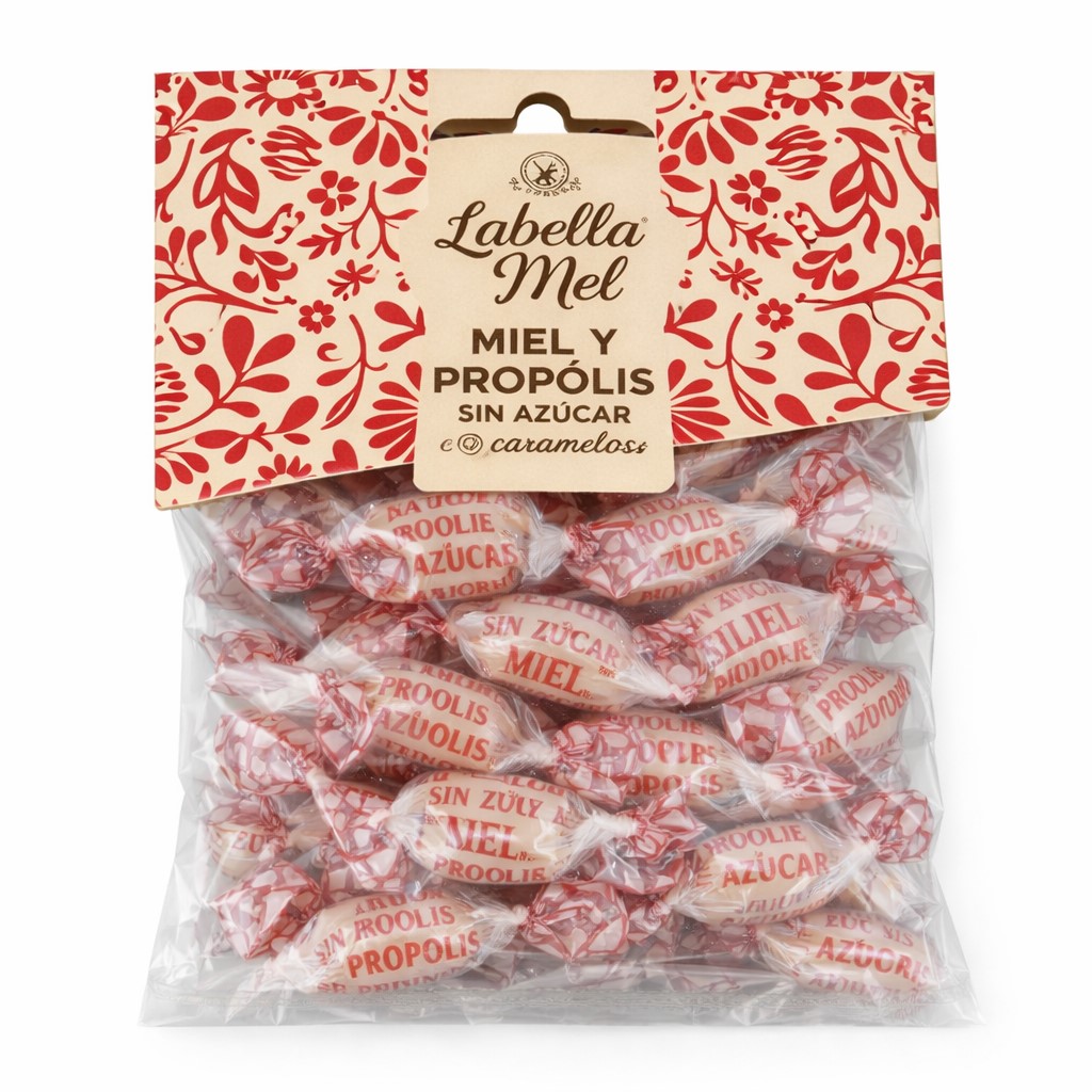 Caramelos Sin Azúcar de Miel y Própolis 100g L' Abella Mel