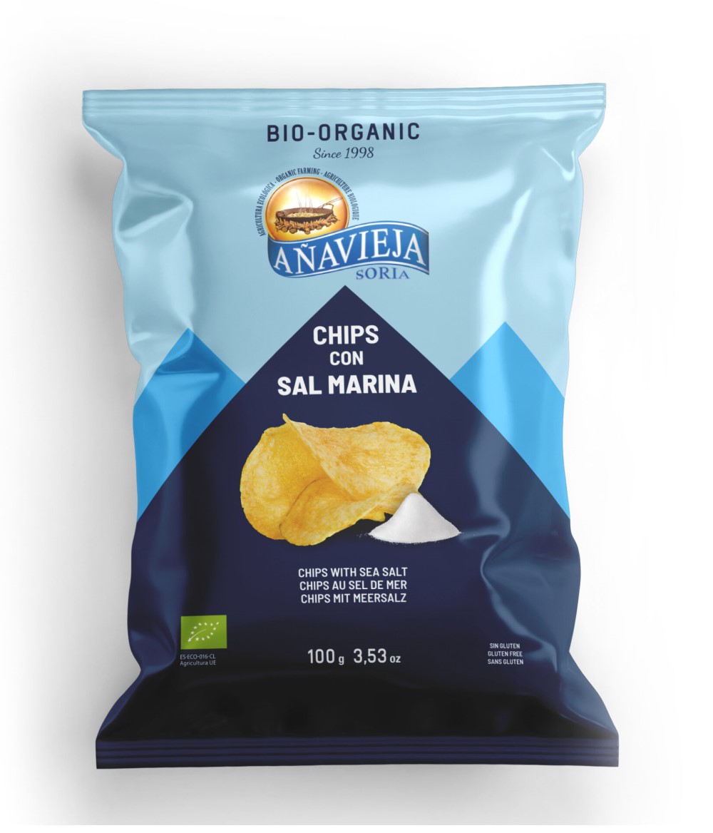 Patatas fritas con sal marina Añavieja 100g | ecológico