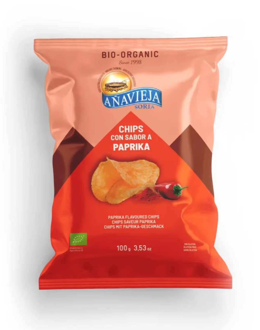Patatas chips sabor paprika 125g BIO Añavieja