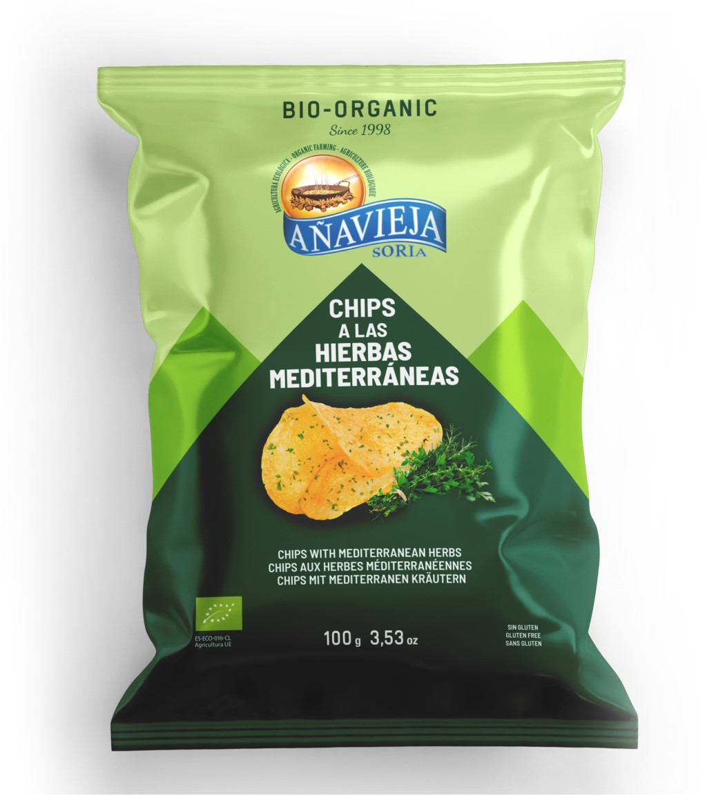 Patatas fritas con hierbas mediterráneas Añavieja 100g | ecológico