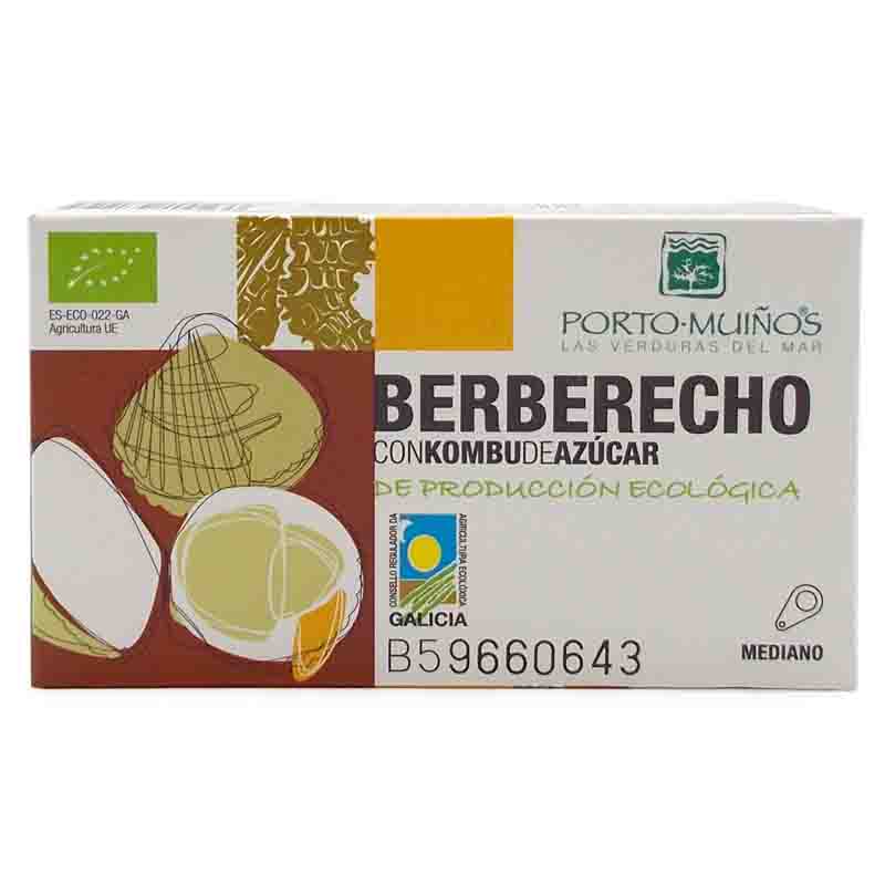 PORTO - BERBERECHOS AL NATURAL CON KOMBU DE AZUCAR BIO 90g