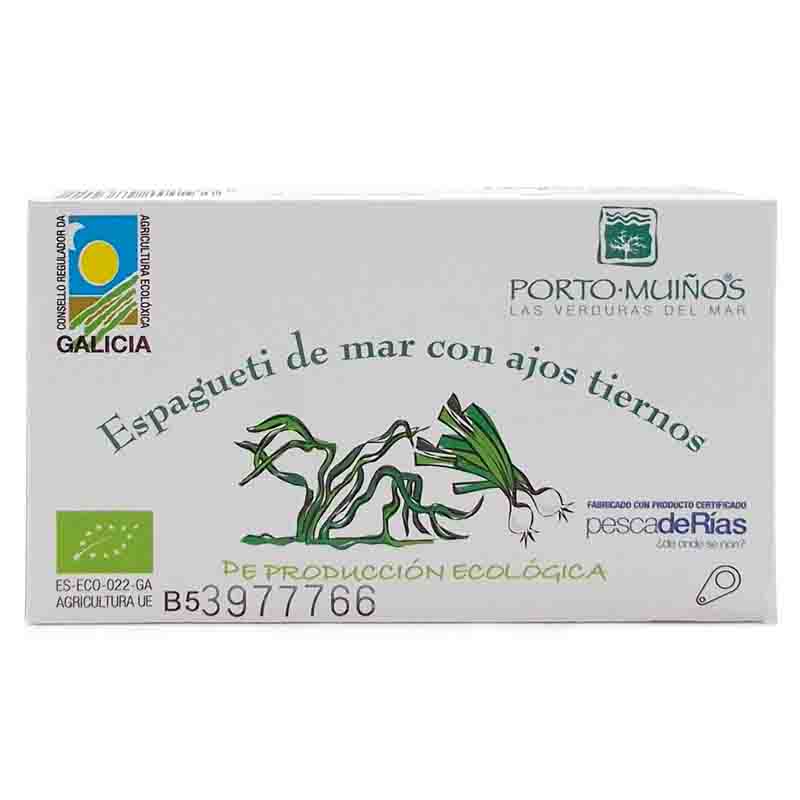 Espagueti de mar con ajos tiernos 125g Porto Muiños | ecológico