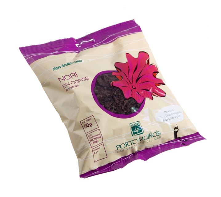 Alga nori deshidratada en copos 50g Porto Muiños