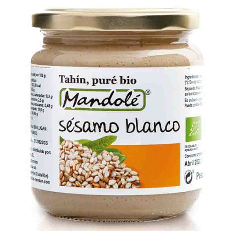 MANDOLE - PURE DE SESAMO BLANCO 325g (TAHIN, 100%) BIO