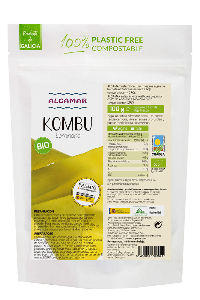 Alga Kombu BIO Algamar (100 g)
