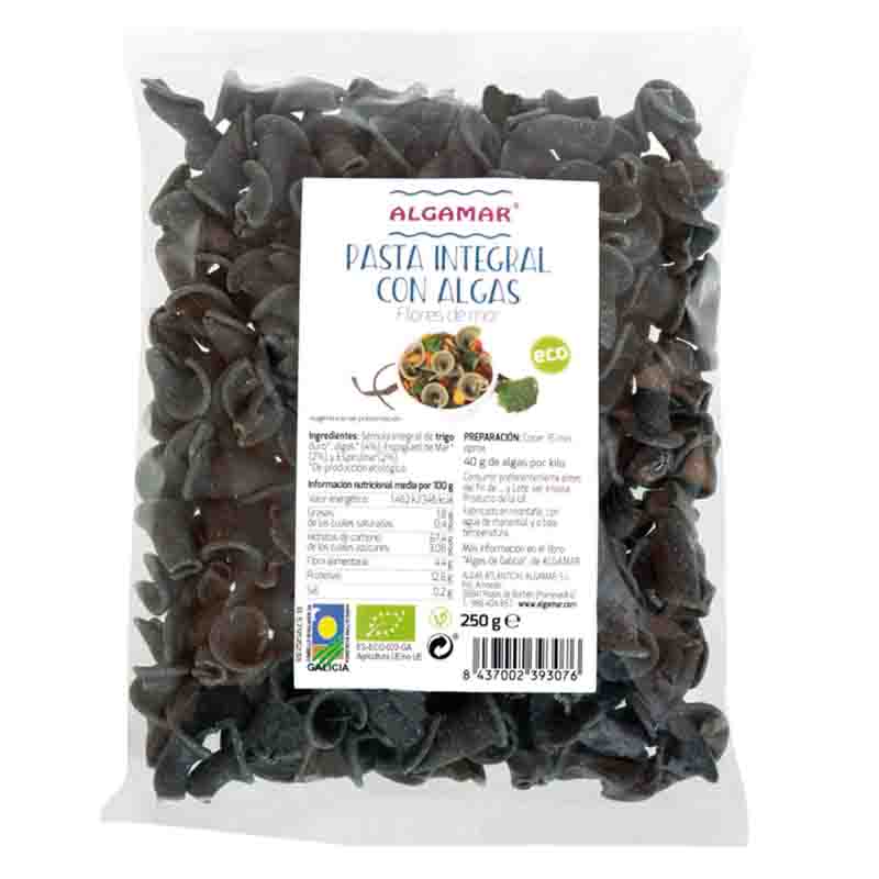 Pasta integral con algas flores de mar 250g BIO Algamar