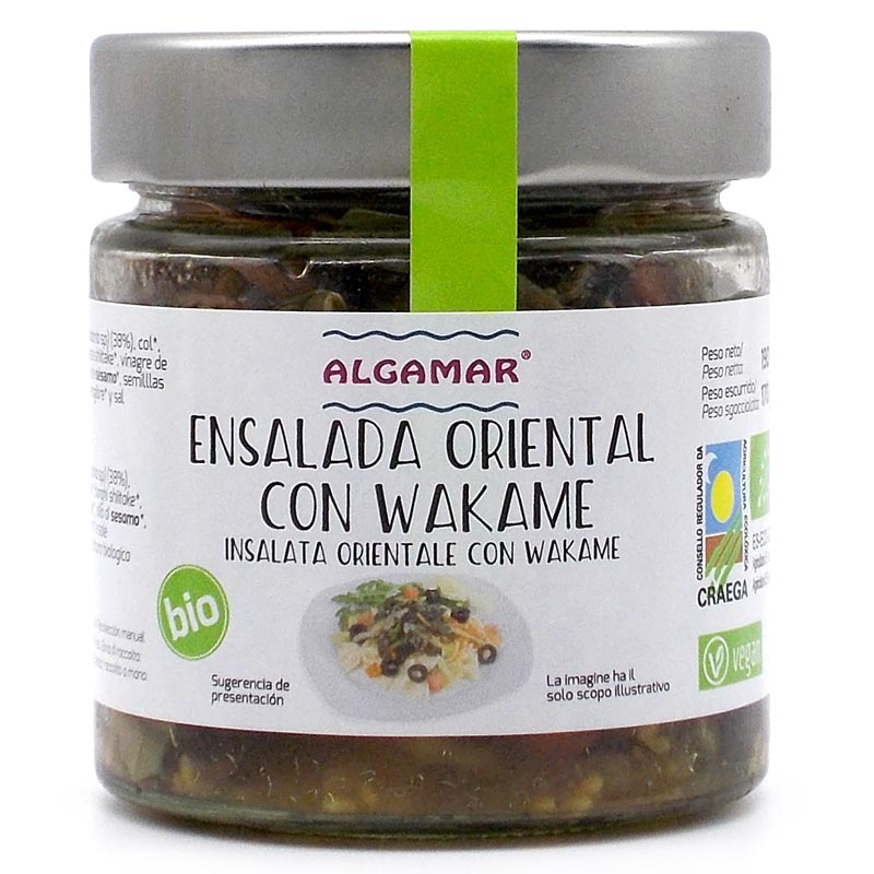 Ensalada oriental con wakame 180g Algamar | ecológico