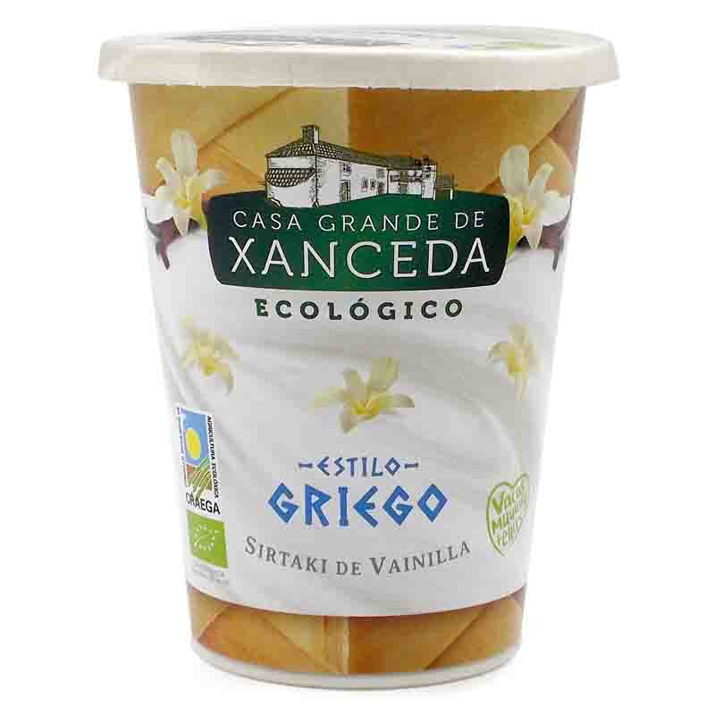 Yogur sirtaki vainilla estilo griego 400g Xanceda | ecológico