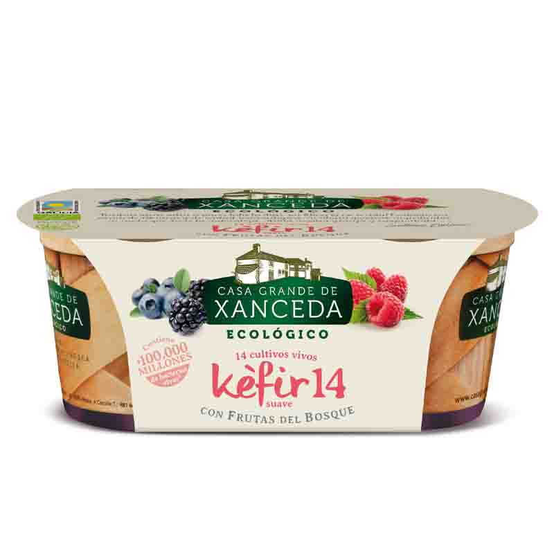 Kéfir frutas del bosque Casa Grande de Xanceda 2x125g | ecológico