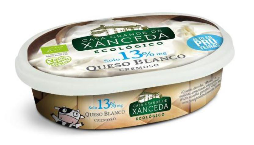 Queso cremoso para untar alto en proteínas Xanceda 175g | Ecológico