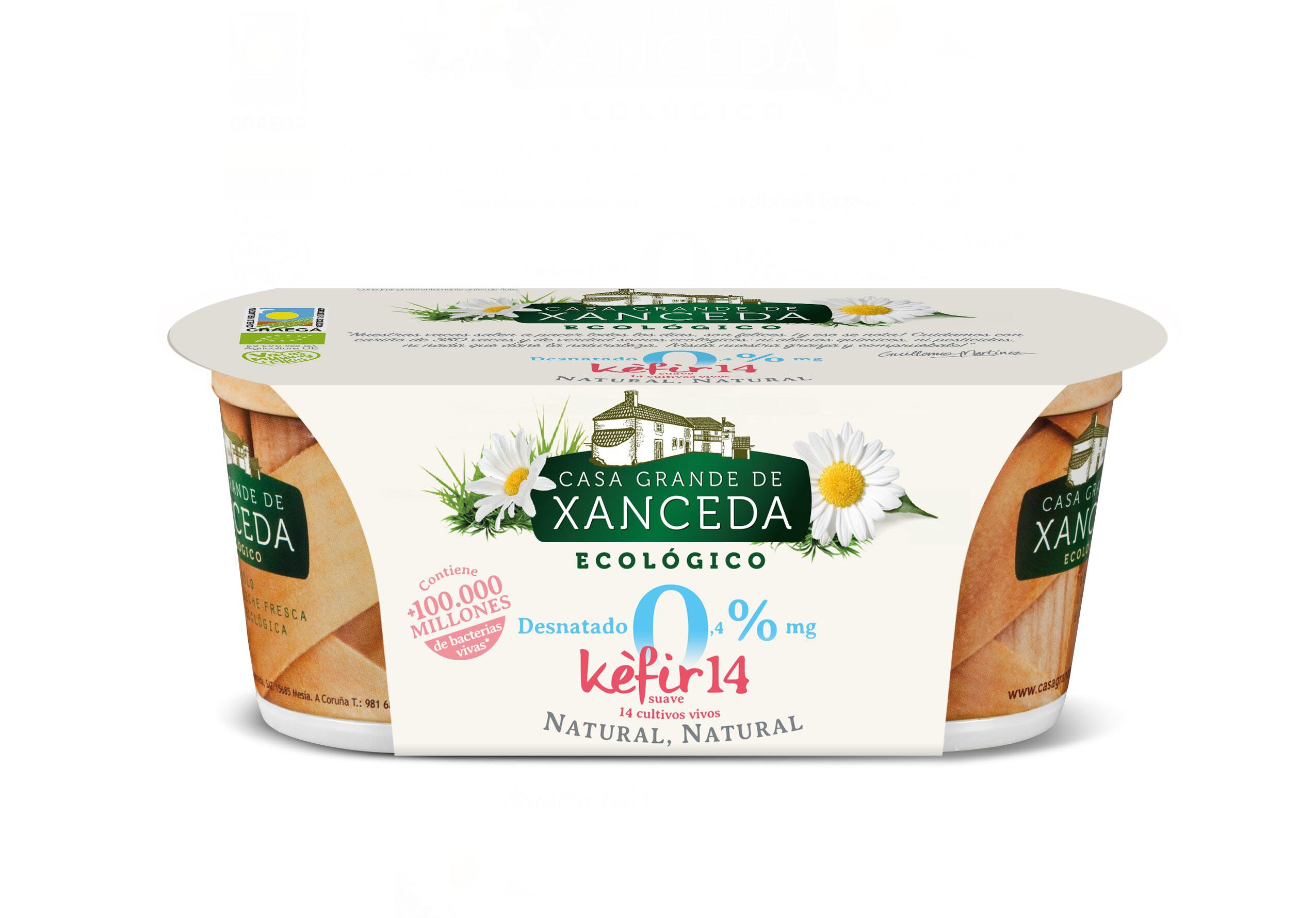 Kéfir 14 desnatado 0 2x125g BIO Casa Grande de Xanceda [8437006245555]