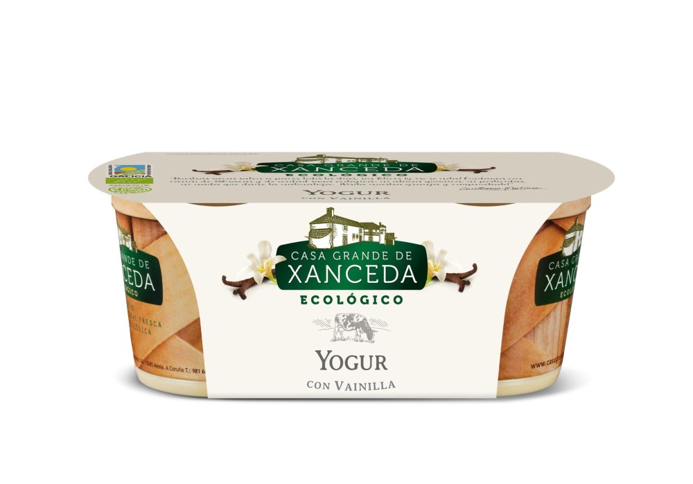 Yogur con vainilla 2x125g Casa Grande de Xanceda | ecológico