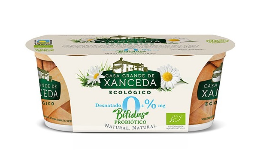 Yogur desnatado natural 2x125g BIO Casa Grande de Xanceda